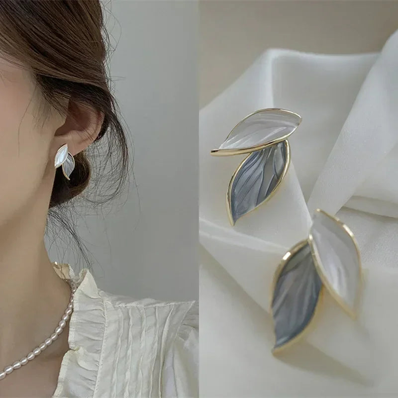 Leaf Stud Earrings