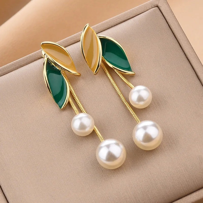 Leaf Stud Earrings