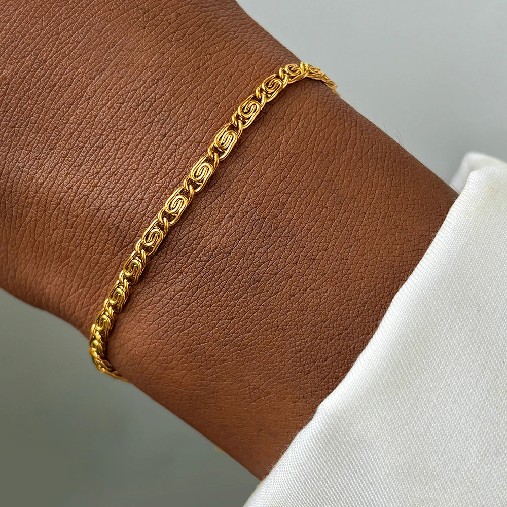 Paper Clip Chain Luxury Bracelet