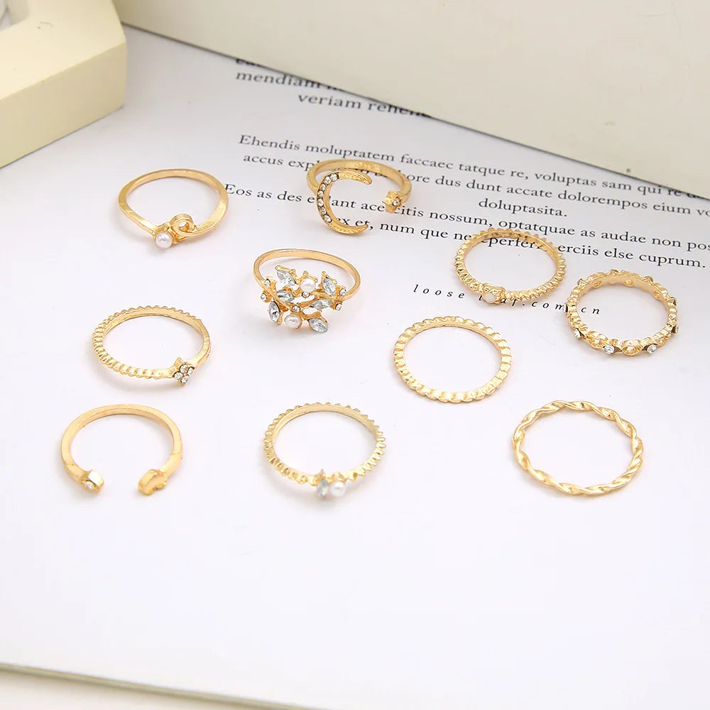 10Pcs Rings Suit