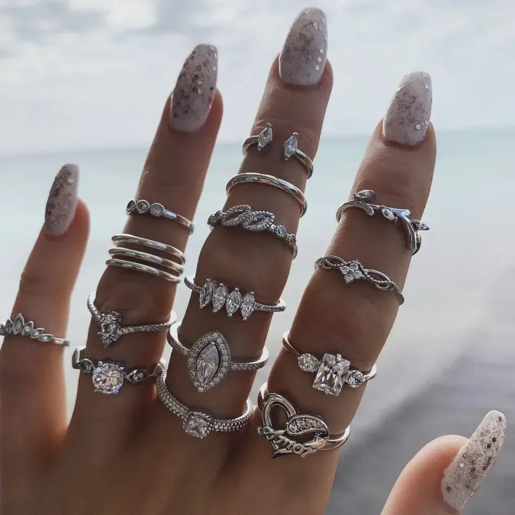 10Pcs Rings Suit