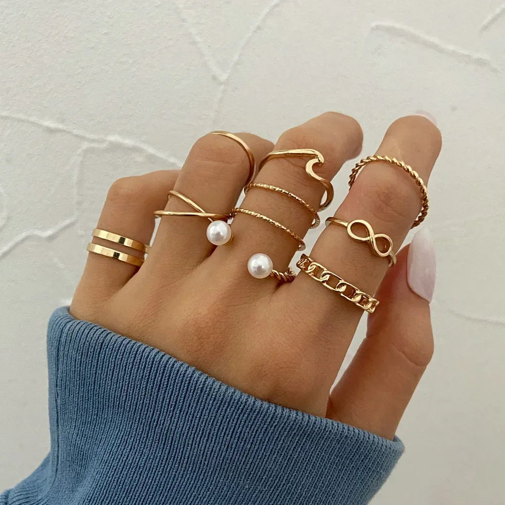 10Pcs Rings Suit