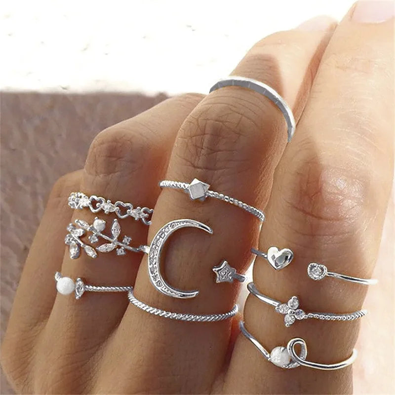 10Pcs Rings Suit