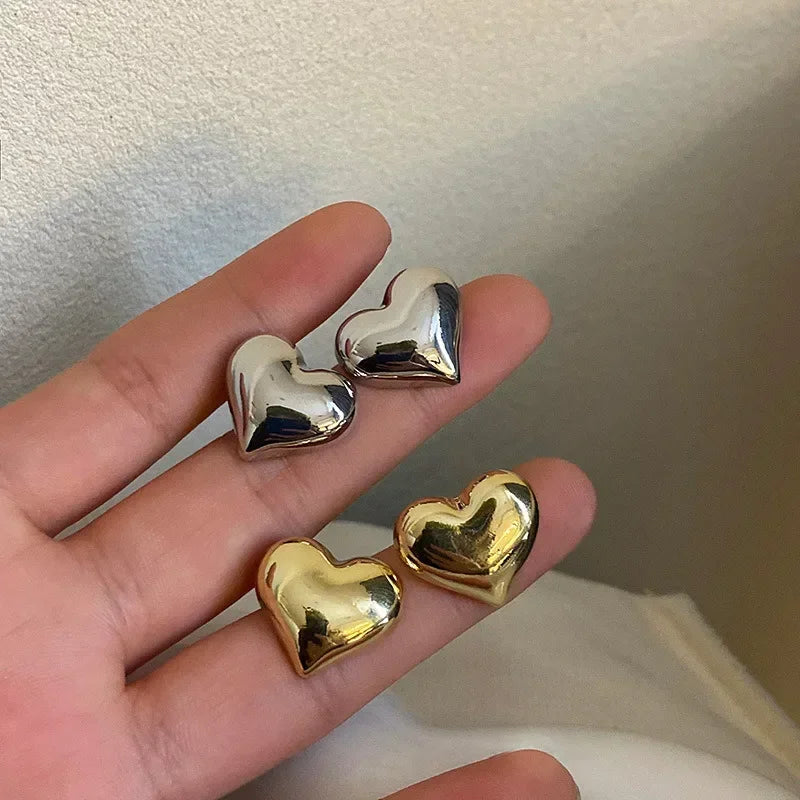 Heart Stud Earrings