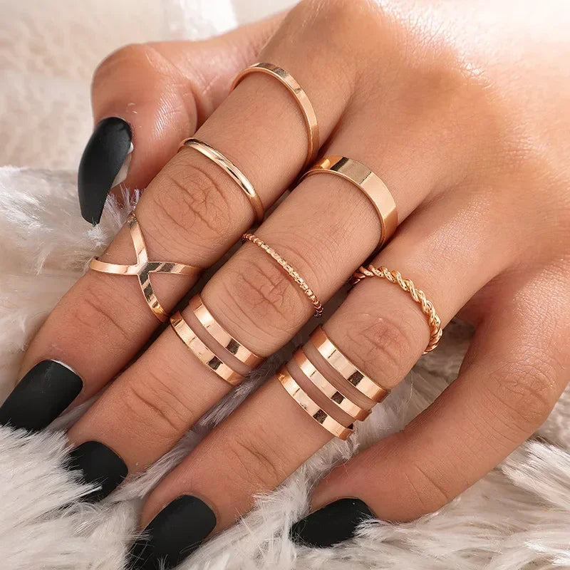 10Pcs Rings Suit