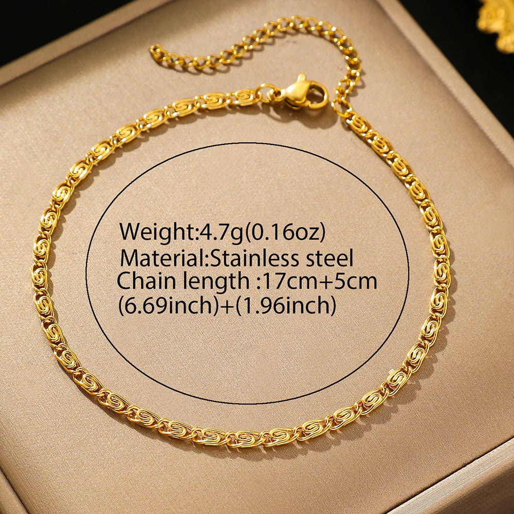 Paper Clip Chain  Luxury Bracelet