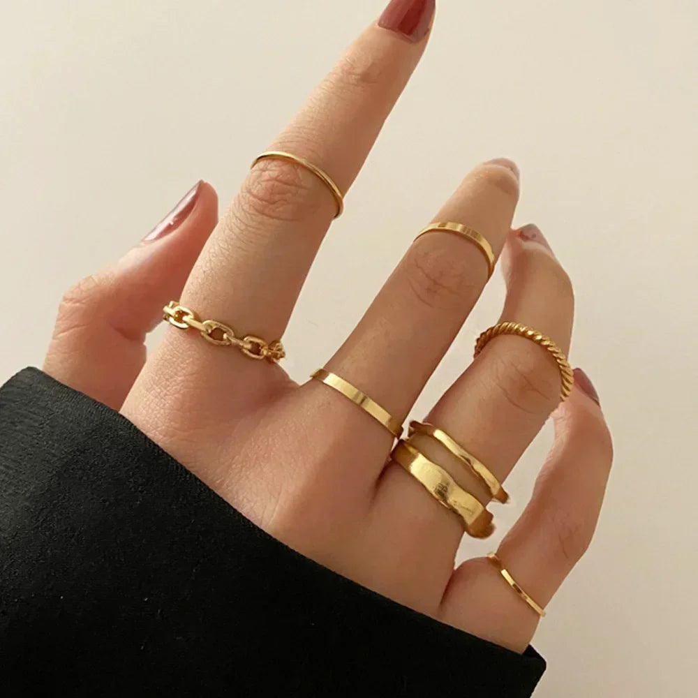 10Pcs Rings Suit