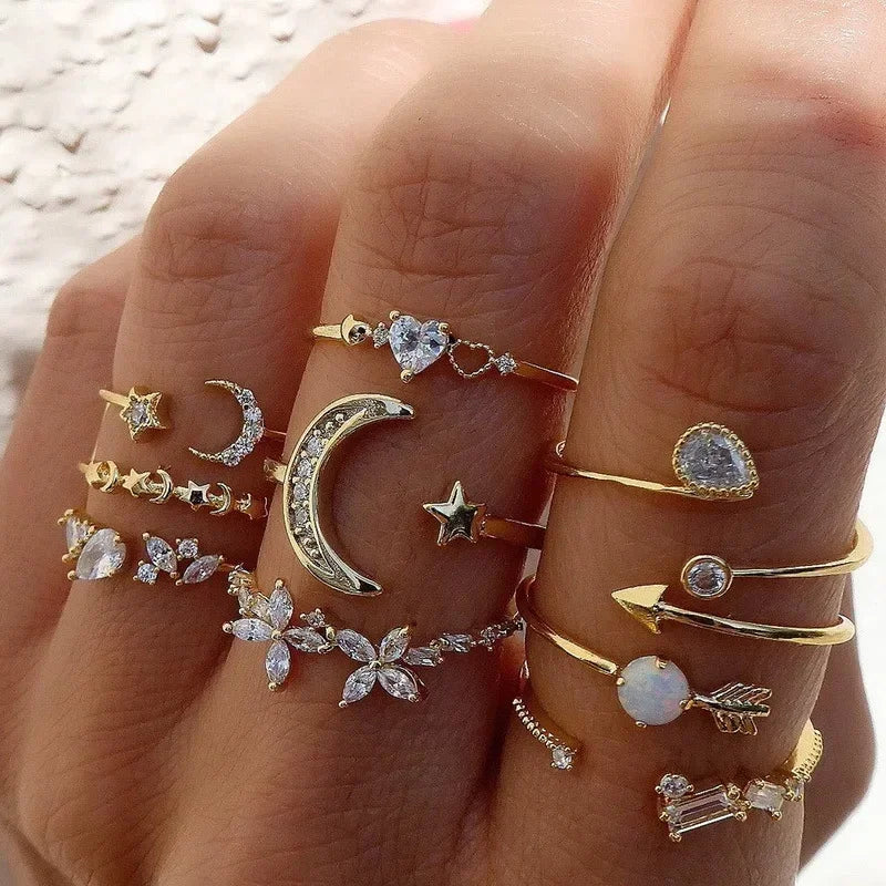 10Pcs Rings Suit