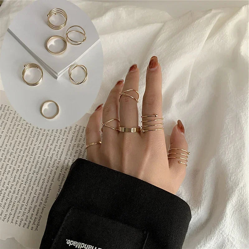 10Pcs Rings Suit