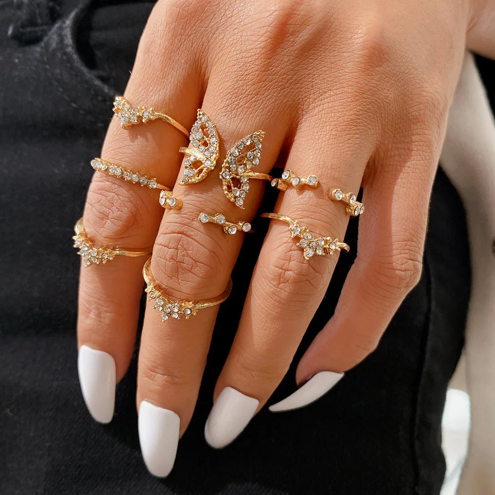 10Pcs Rings Suit