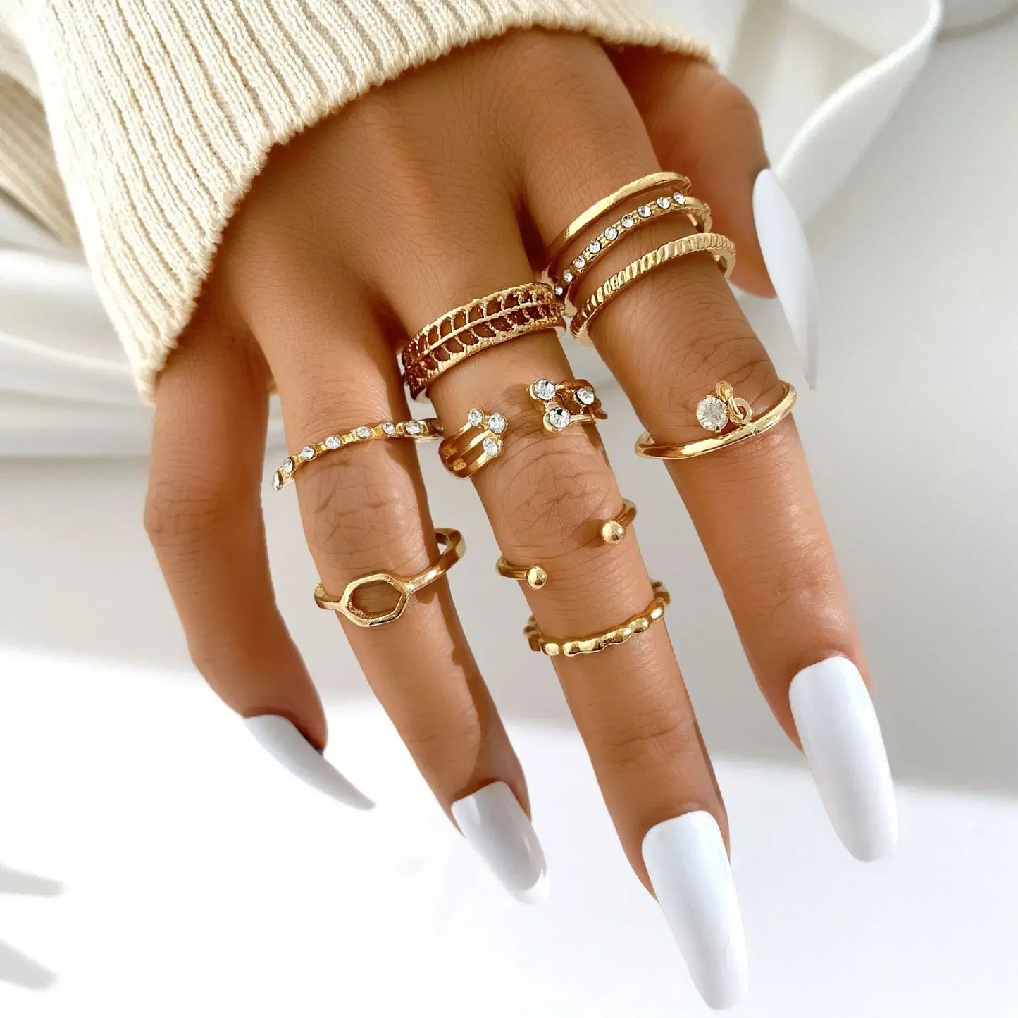 10Pcs Rings Suit