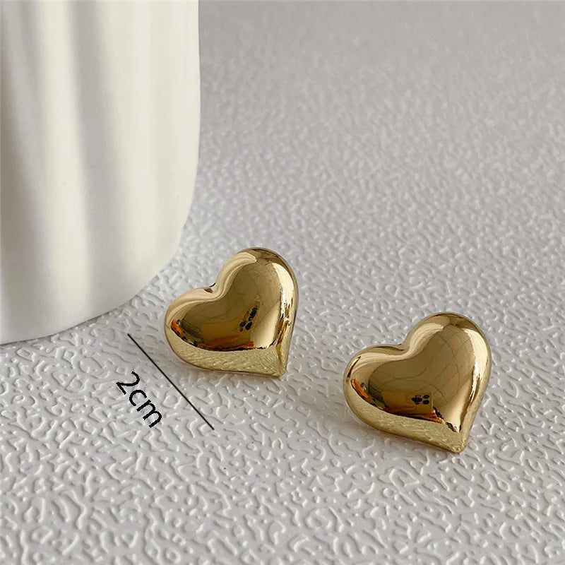 Heart Stud Earrings