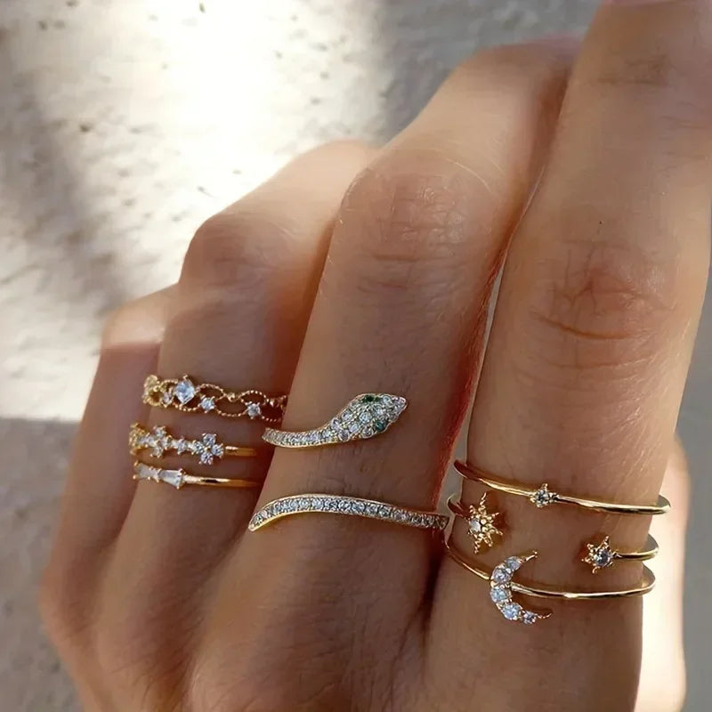 10Pcs Rings Suit