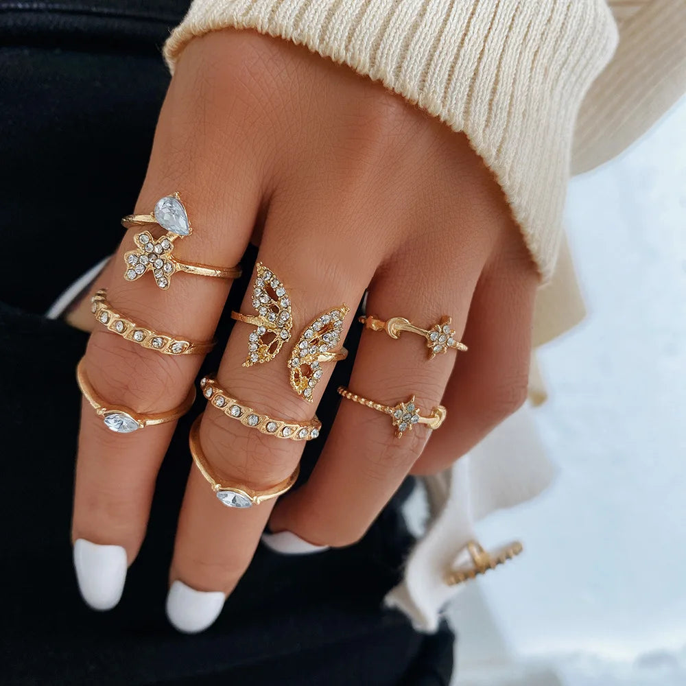 10Pcs Rings Suit