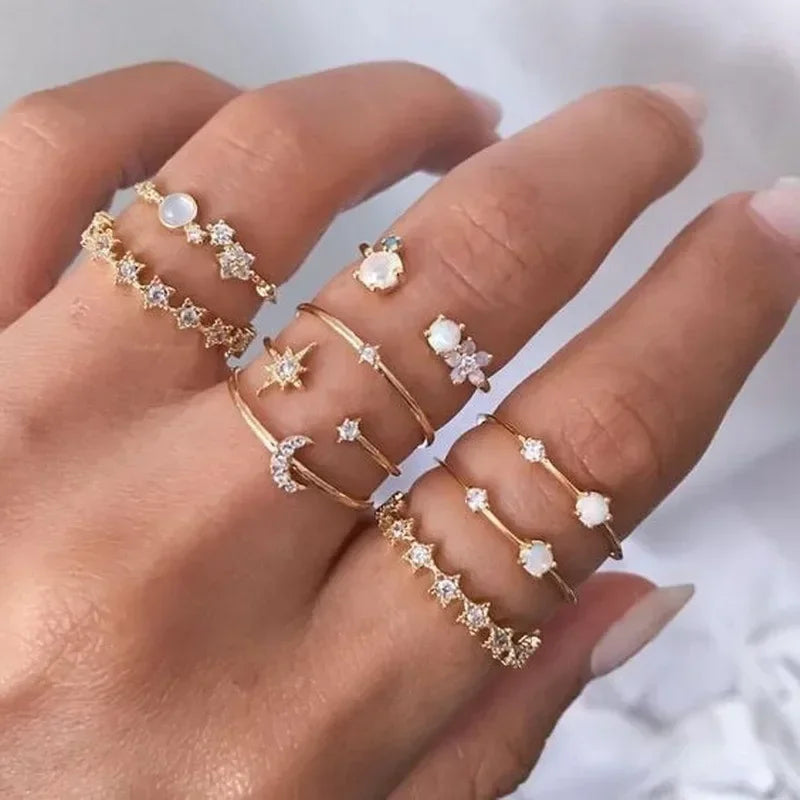 10Pcs Rings Suit