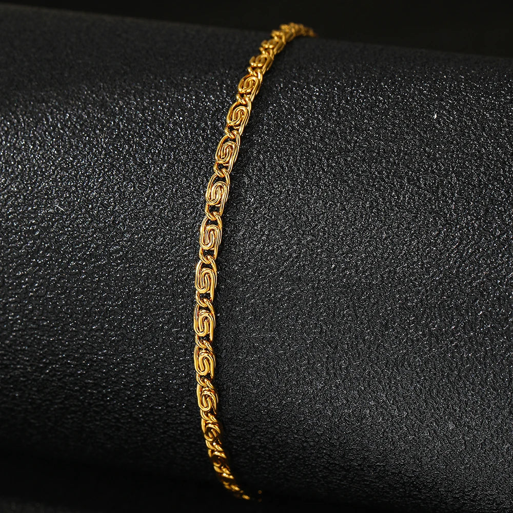 Paper Clip Chain  Luxury Bracelet