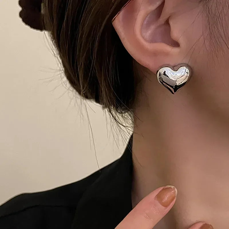 Heart Stud Earrings