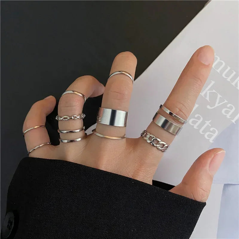 10Pcs Rings Suit