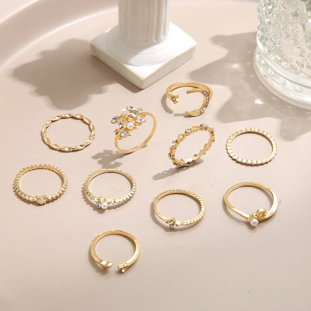 10Pcs Rings Suit