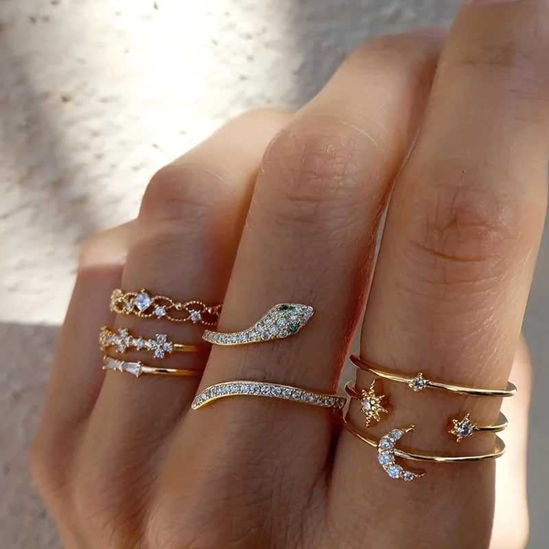 10Pcs Rings Suit