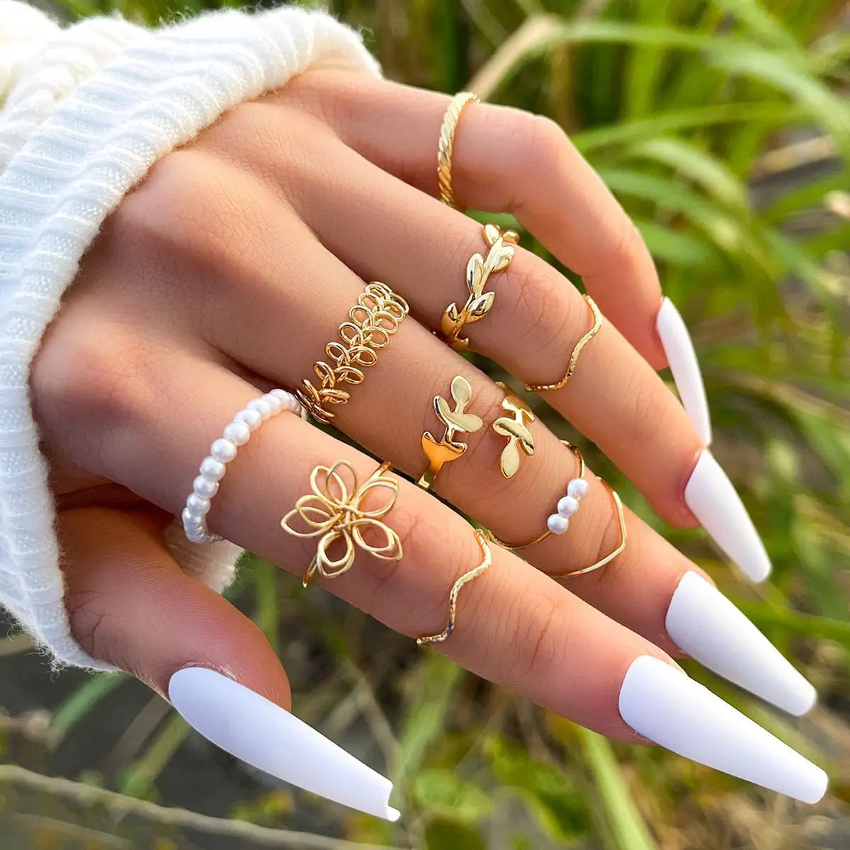 10Pcs Rings Suit